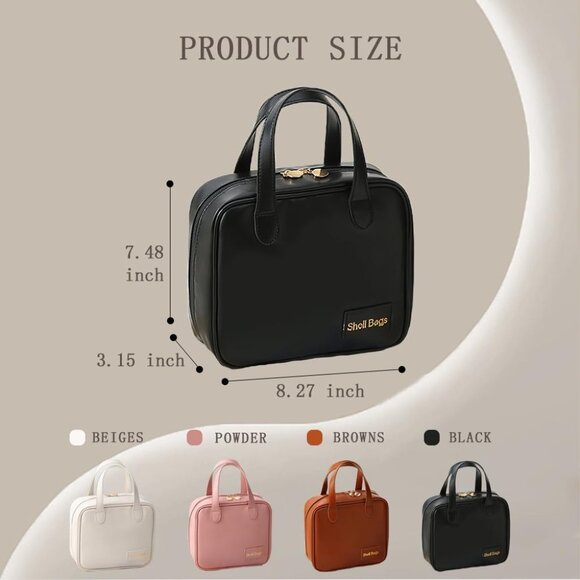 Waterproof Makeup Cosmetic Bag Women‎ Black - Picture 7 of 7